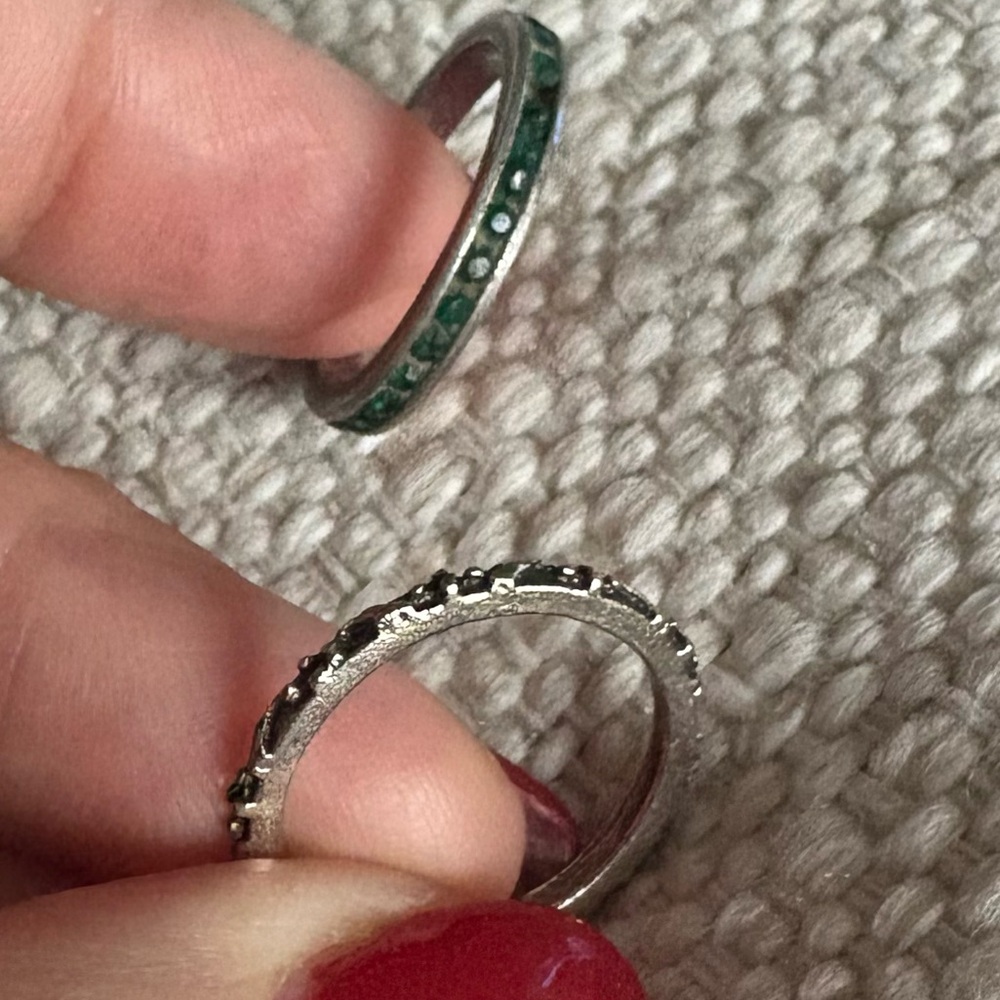 Vintage Stackable Rings, Silver - image 1